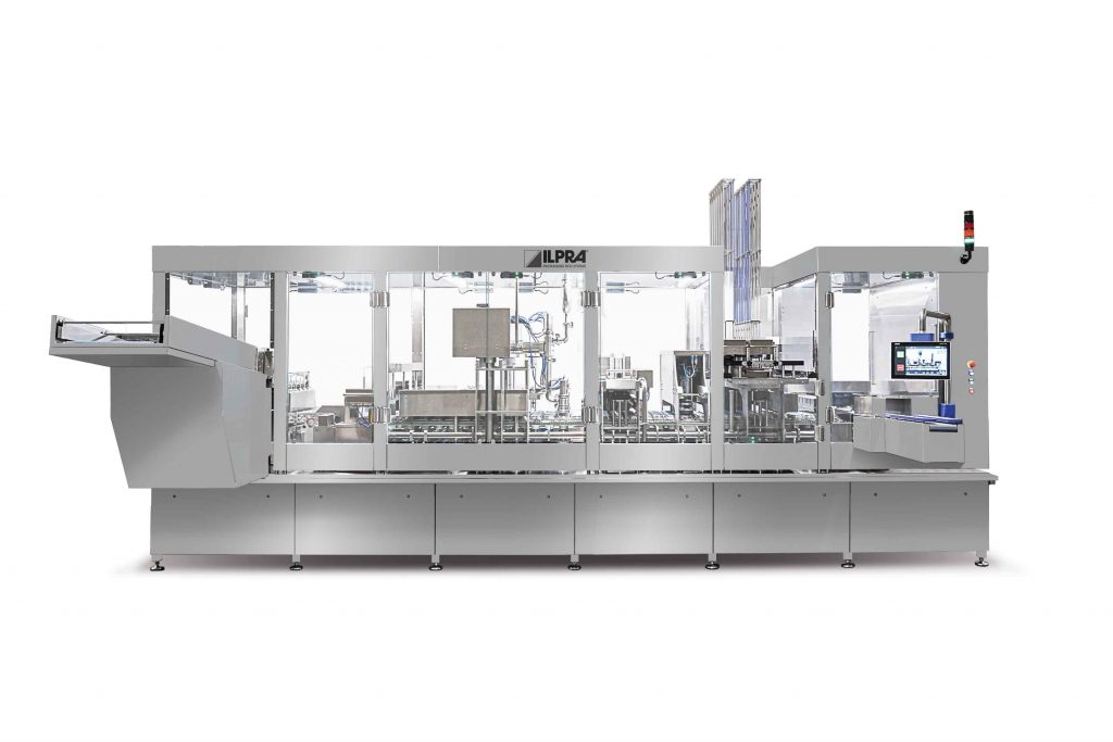 ILPRA remplissage et operculage inline 6L machine de conditionnement